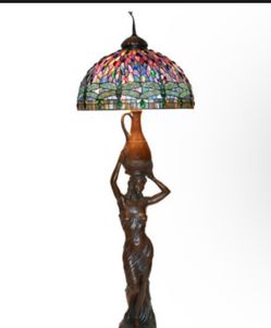 Beautiful Tiffany style Stained glass FLOOR LAMP