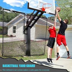 Heavy Duty Basketball Protective Defensive Net System, 12 ft x 10 ft, UV Resistant