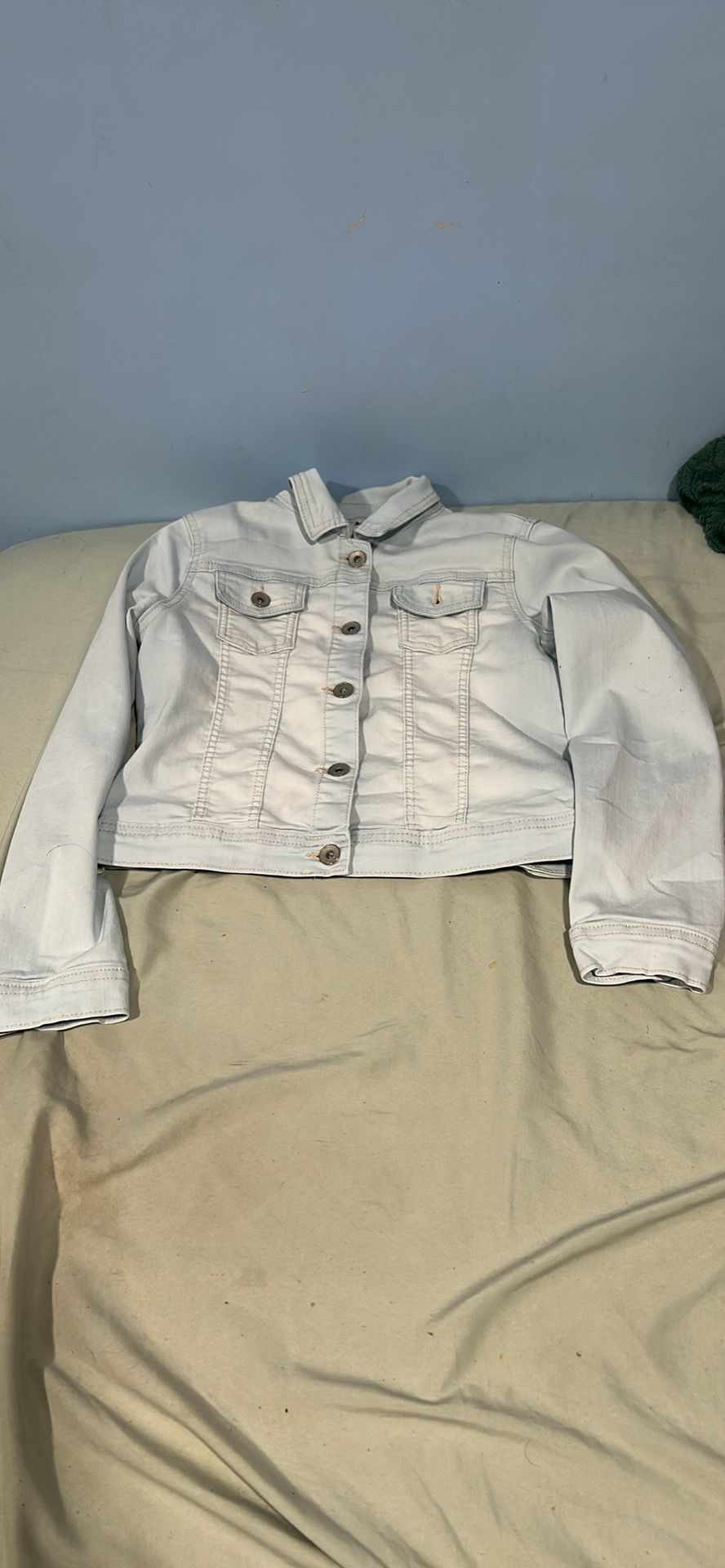 Baby blue jean jacket