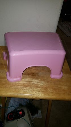 Pink stepping stool