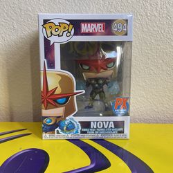 Funko Pop Marvel Nova Metallic PX Exclusive Mint