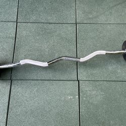 Synergee Fixed 40 Curl Bar Timber And Chrome