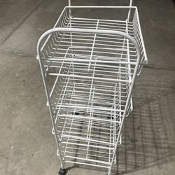 Metal Shelf With Wheels