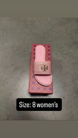 Pink Tory Burch slides