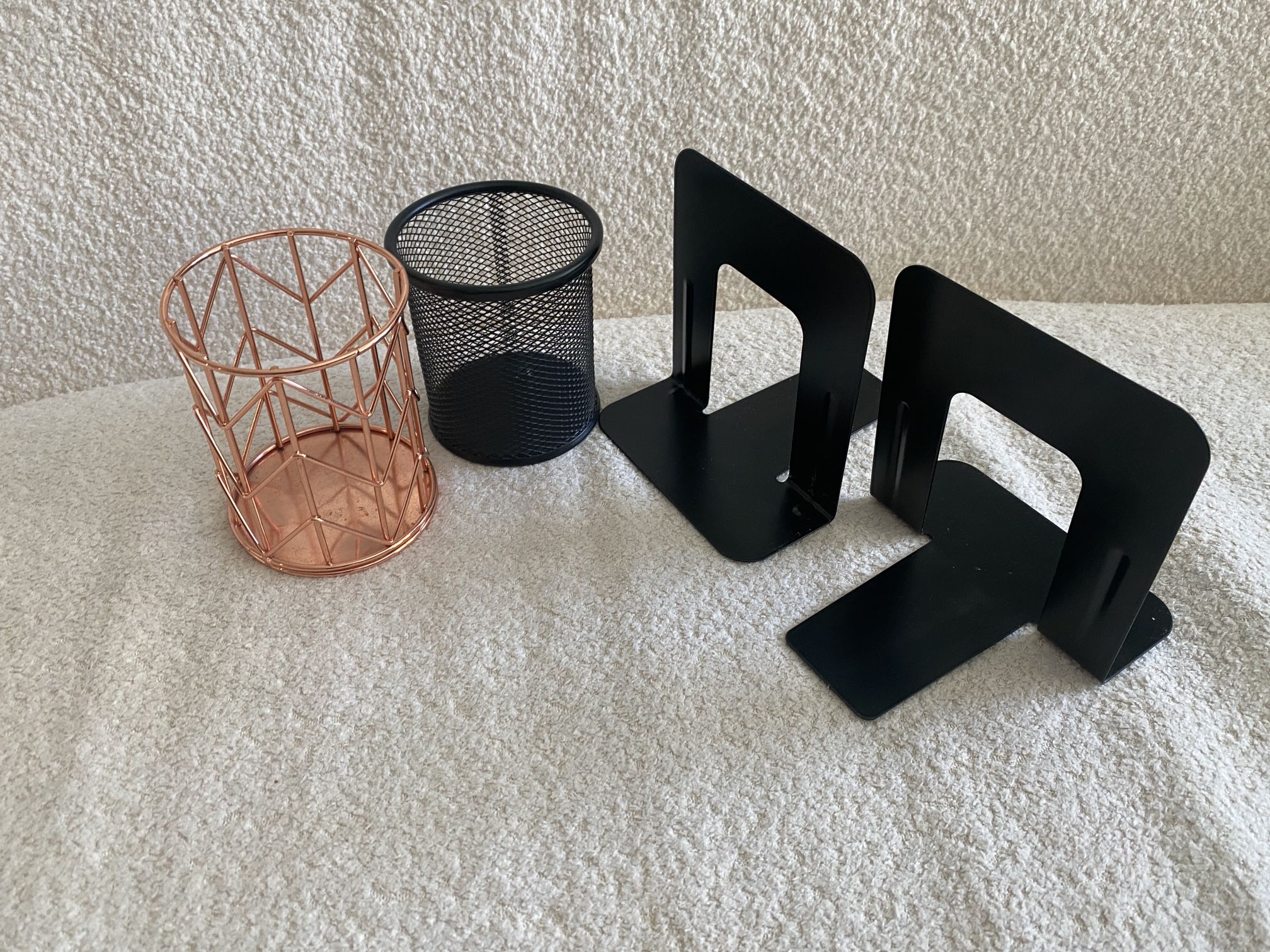 Containers And Book Ends