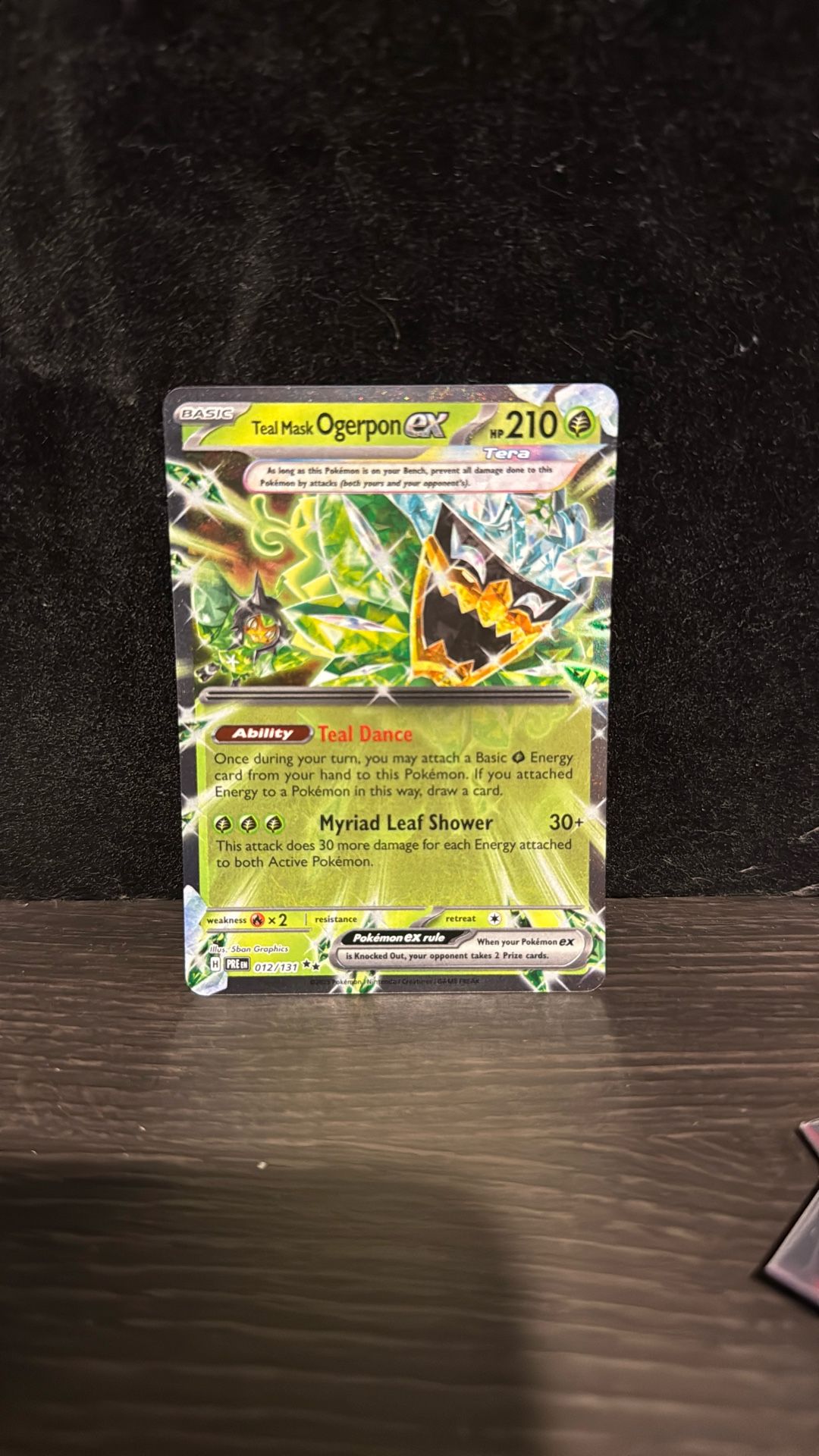 2025 POKEMON PRE EN-PRISMATIC EVOLUTIONS 012 TEAL MASK OGERPON EX