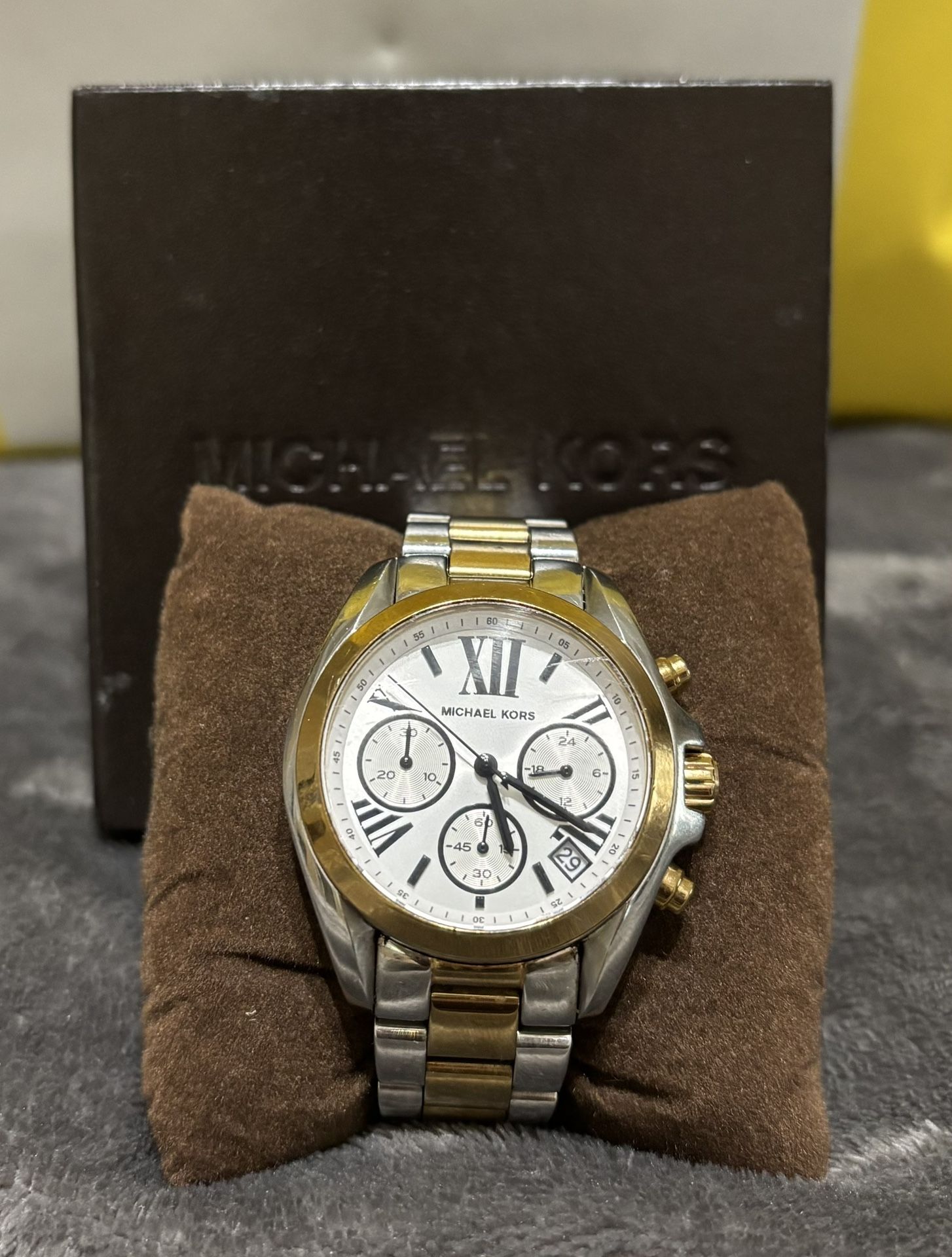 Michael Kors Bradshaw Chronograph Silver Dial Women's Watch