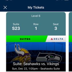 Seahawks Vs Vikings Suite Tickets