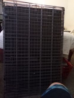 Large Grey Wire Dog Crate