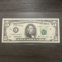 ERROR $5 note