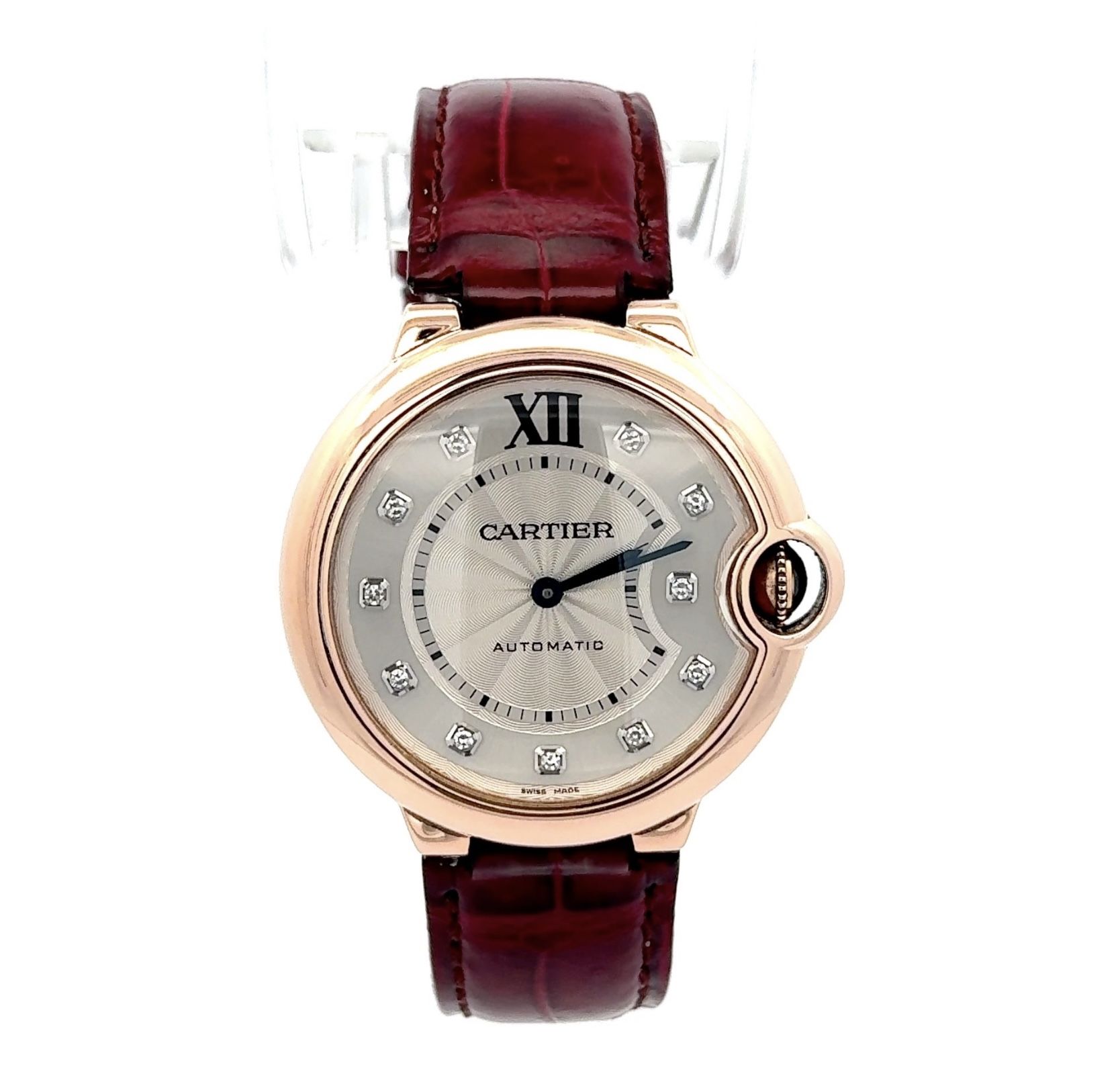 Cartier Ballon Bleu Rose Gold With Diamond Dial, Watch &...