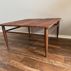 Vintage Mersman 8081 Genuine 1960s Mid Century Modern Walnut Wood Coffee Square Table