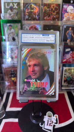 Donald Trump 45/47 Graded Trading Card Grade 10
