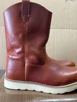 GORGEOUS GOLDEN FOX LEATHER WORK MENS BOOTS