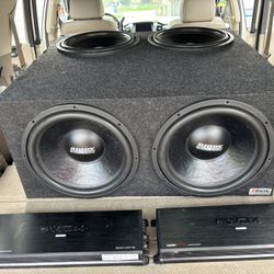 4.  Sundown 15” Subs. And 2.   5 K DBDrive  Amps 