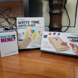 Post-it Note Clock/Adult Card Game/Tiny Bean Bag Toss Game