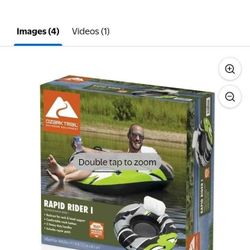 Ozark Trail 43504E Adult Unisex Rapid Rider Single Inflatable River Tube, Multicolor