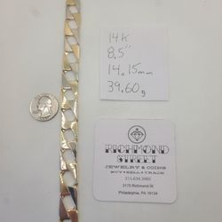 14k White And Yellow Gold Bracelet