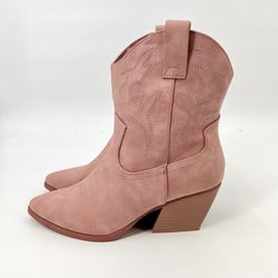SODA Pink Blazing Western Cowgirl Boots Women's Size 7.5 EUC