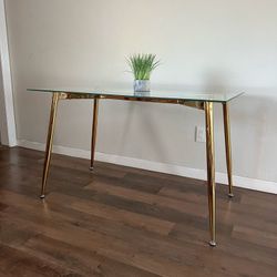 Modern Rectangle Glass Table 47”
