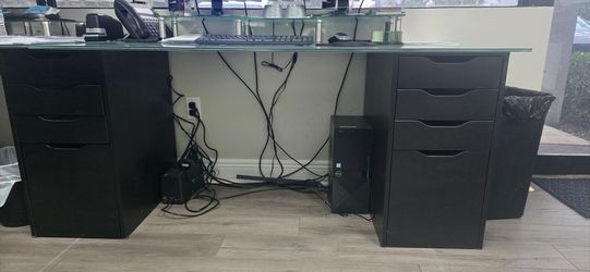 12- Ikea Honeycomb desks