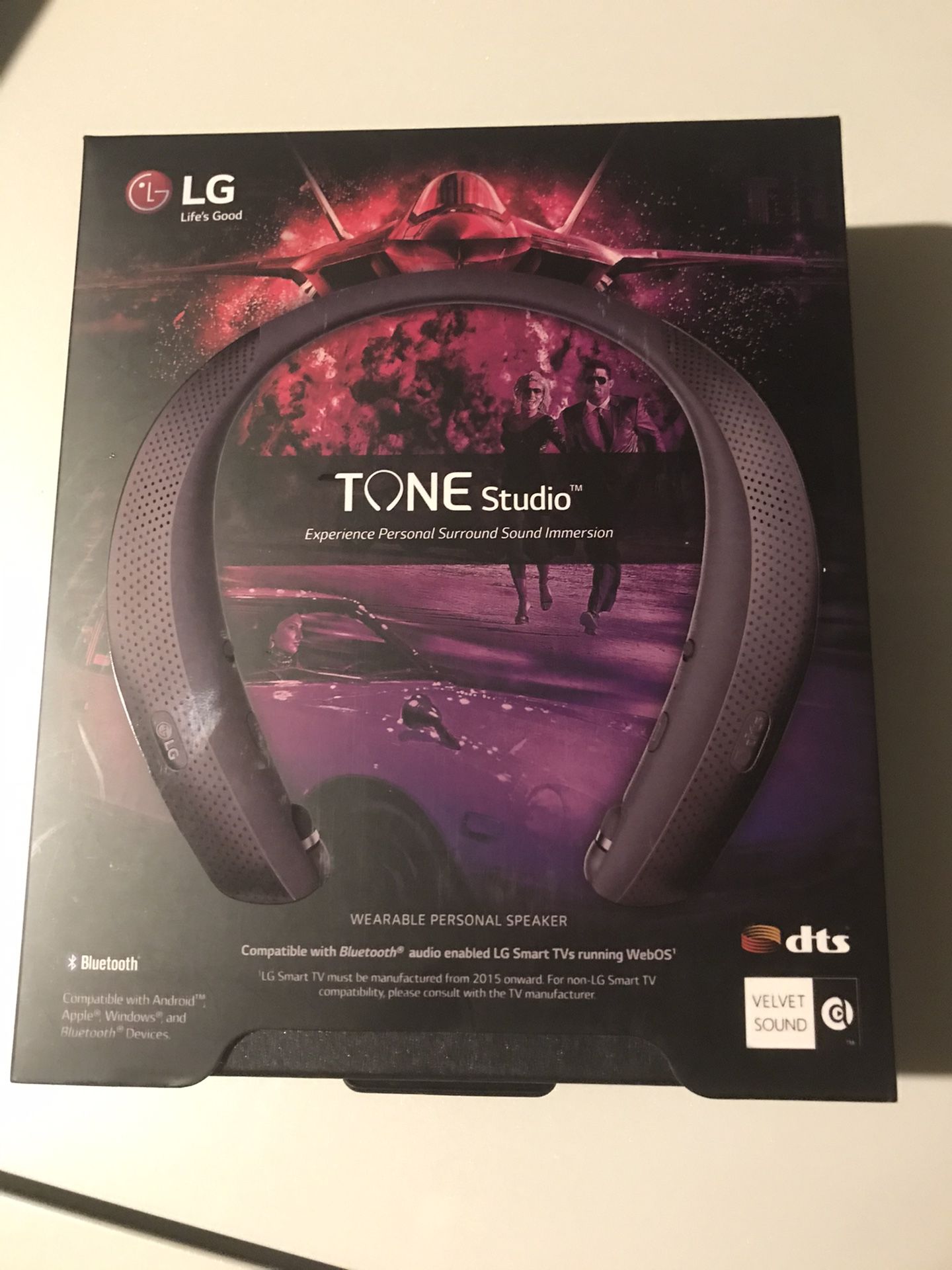 LG Tone Studio Retractable Bluetooth Headphones