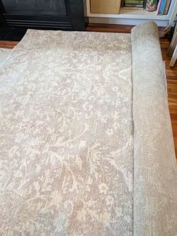 Beige/off-white Köbildning Rug 8x10