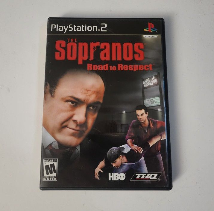 ** Case + Manual only ** Sony Playstation PS2 Sopranos Road to Respect