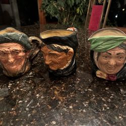 Royal Dalton Face Mugs Vintage