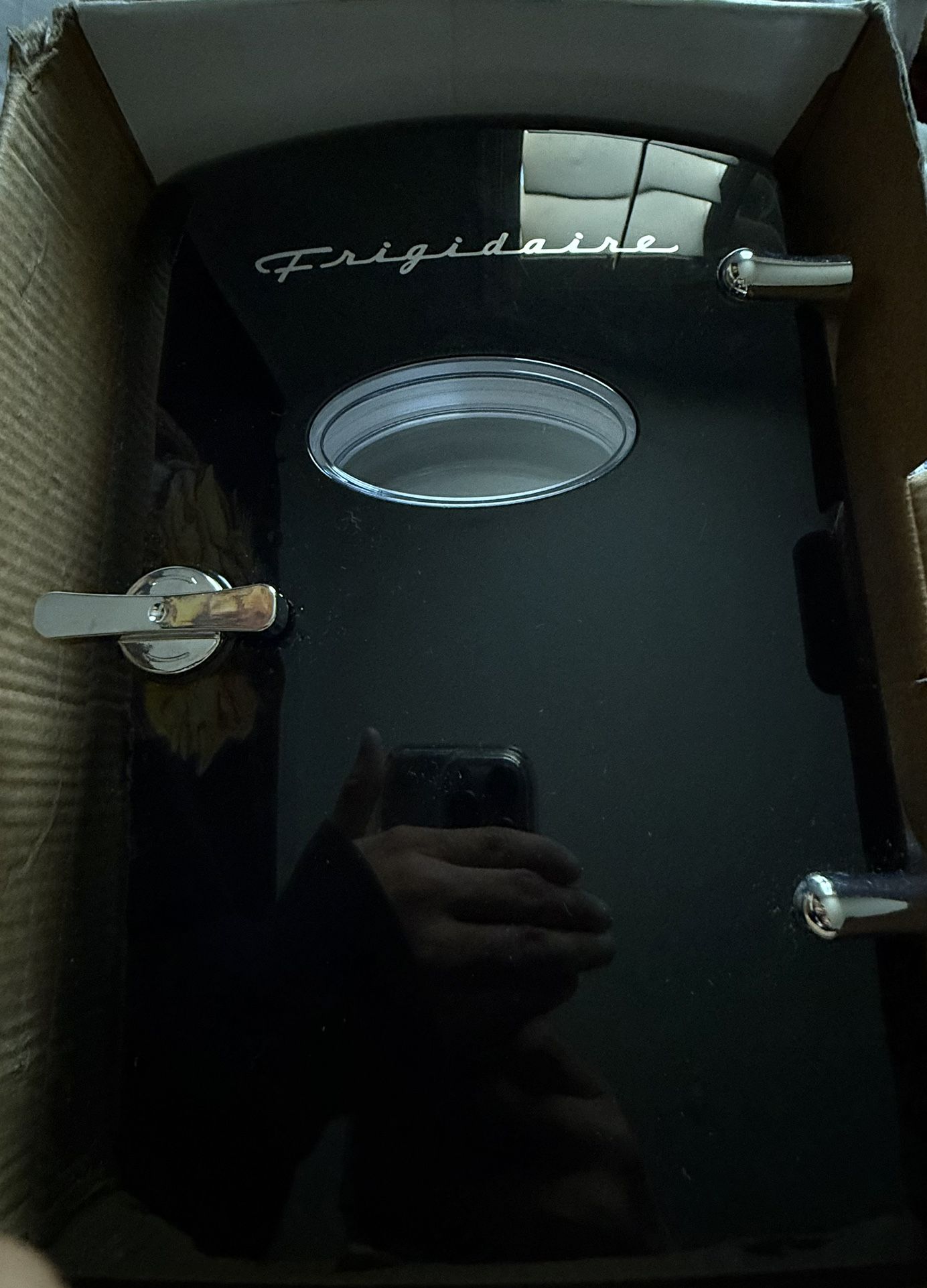 frigidaire black mini fridge