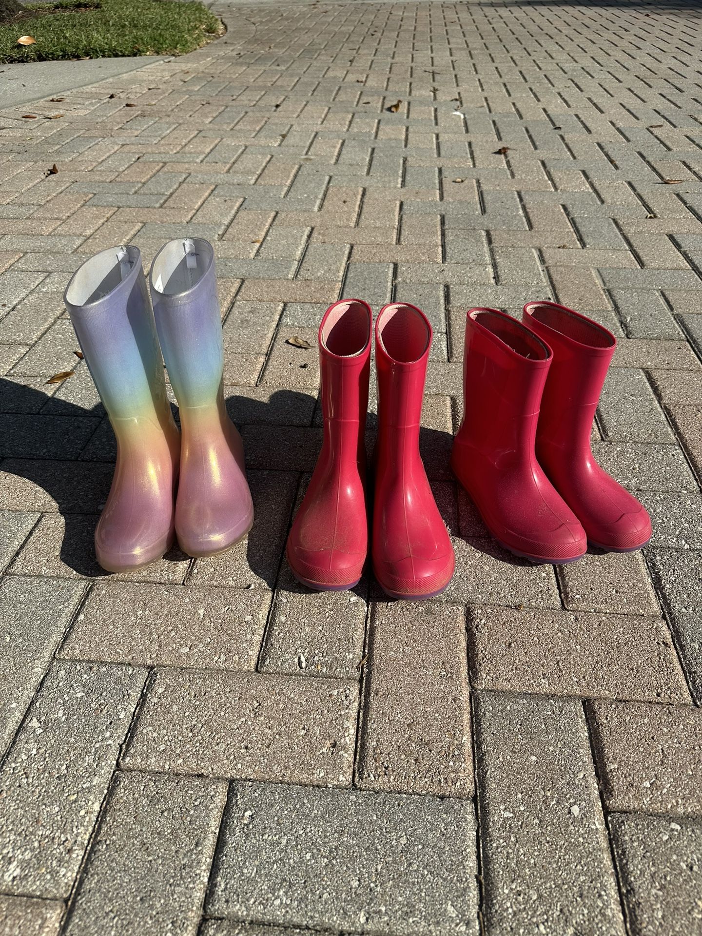 Kids rain boots Size 1 & Size 2-3 & Size 13-1