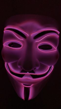 Neon Light up vendetta face masks($19 each/perfect for halloween,party etc,