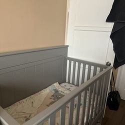 Delta Gray Baby Crib