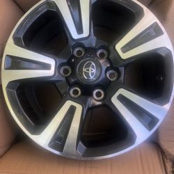 RIMS SIZE 17 OEM STOCK TOYOTA THEY FIT TACOMA TUNDRA 4RUNNER SEQUOIA LEXUS GS 460 6 HOLES GREAT CONDITION 9/10 ALMOST NEW