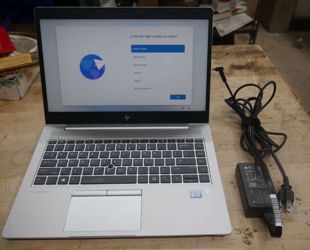 HP Laptop Elite Book 840gb 1.9ghz 16gb ram 256 hard drive pre owned 881106-1