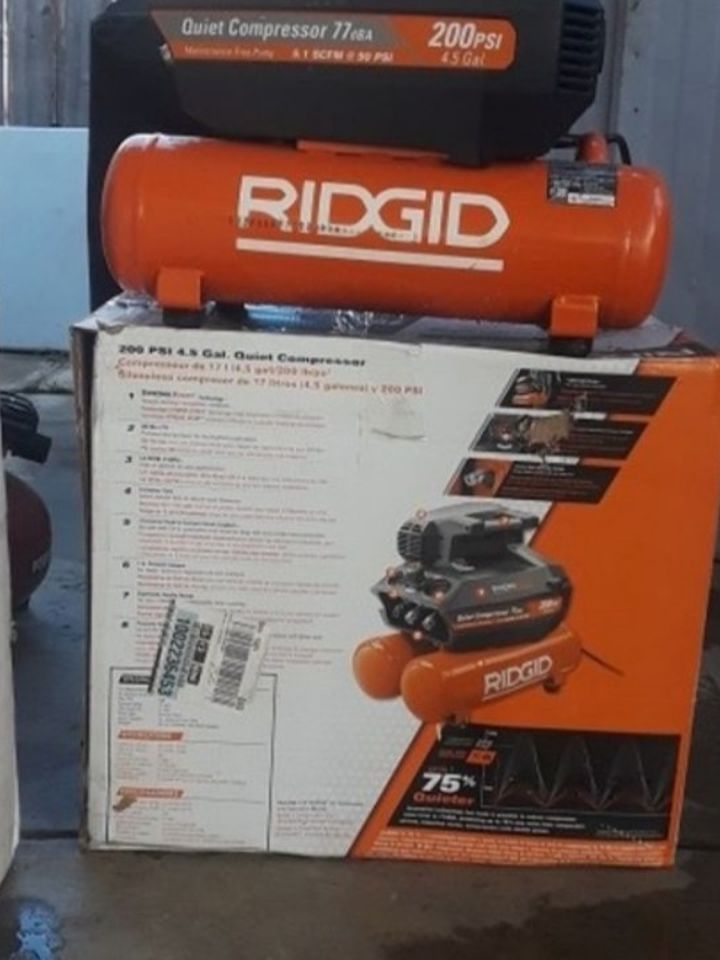 Ridgid 200 PSI 4.5 Gal.air Compressor
