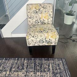 Bicycle-print Accent chair