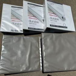 3 Ring Binders 3” & 4”