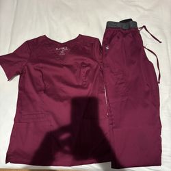 Burgundy  Matrix Scrubs 