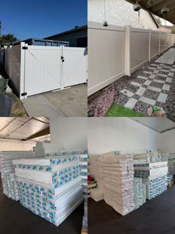 2ft‑4ft‑6ft Vinyl Privacy & Picket Fence Panels + Gates Available