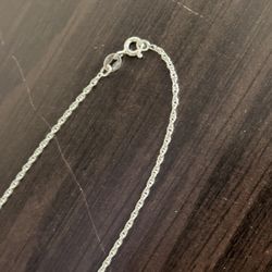 925 silver chain 45cm thin Torzal