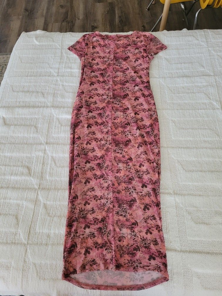 Long Modest Pink Dress