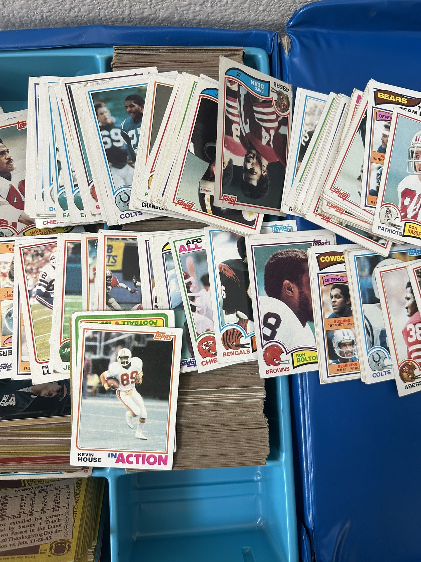 Football Baseball basketball Cards.