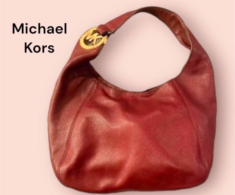 Leather Purse Michael Kors Burgundy 