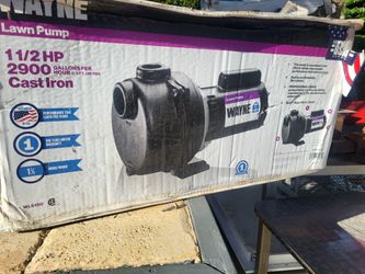1 1/2 H. P.  Water Pump 1 1/2" Discharge