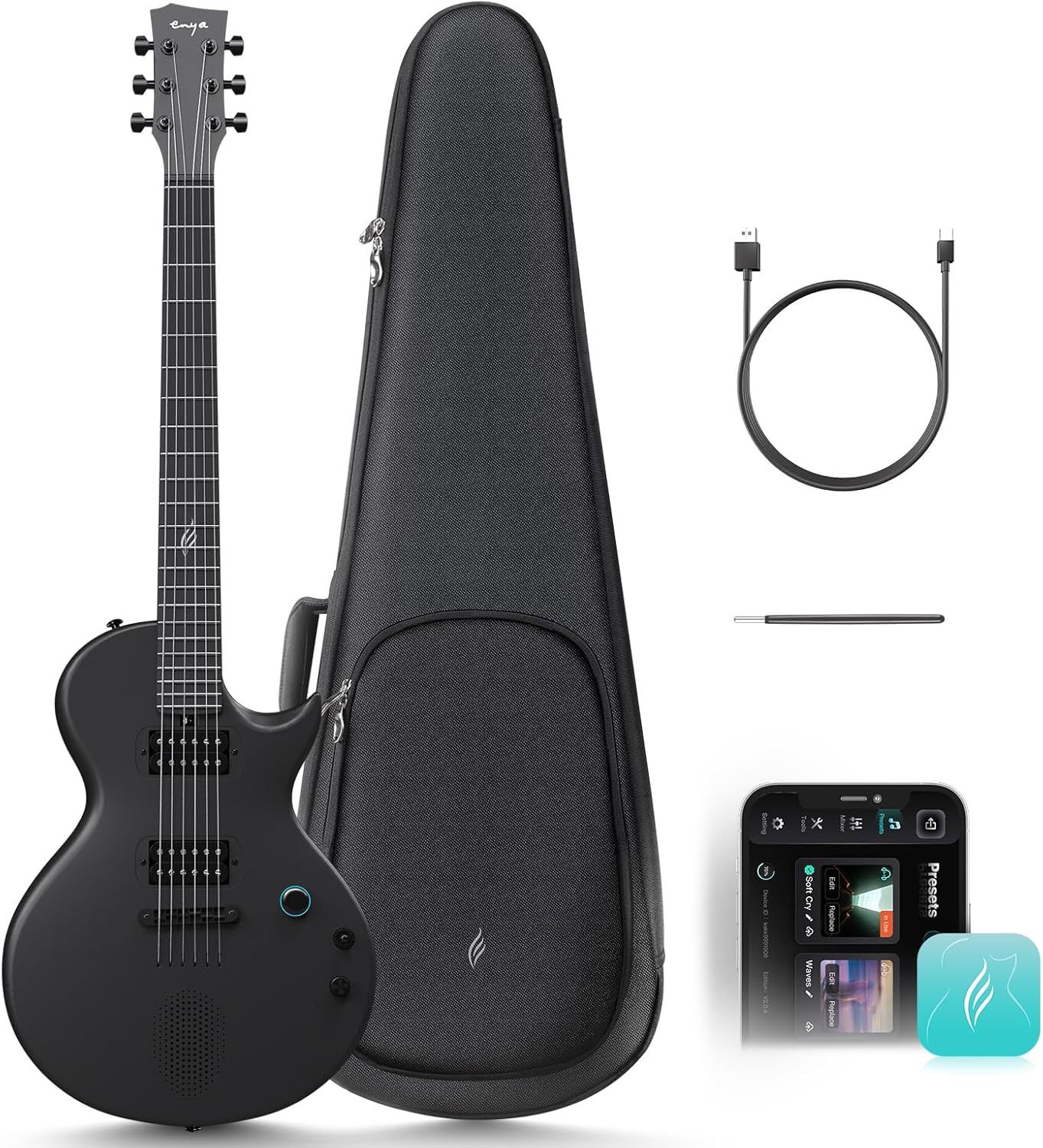 Enya GO SONIC Les Paul w/ built in AMP and FX