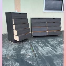 5 and 8 drawers dresser / Eight and five drawers dresser