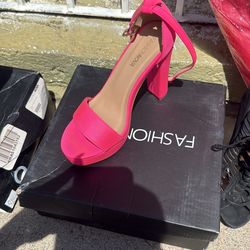 Pink shoes