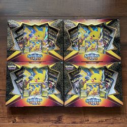 SEALED Pokemon Shining Fates Pikachu Box Lot Of 4