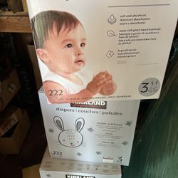 Kirkland Baby Diapers Size 3, 222 Ct. New Box Sealed